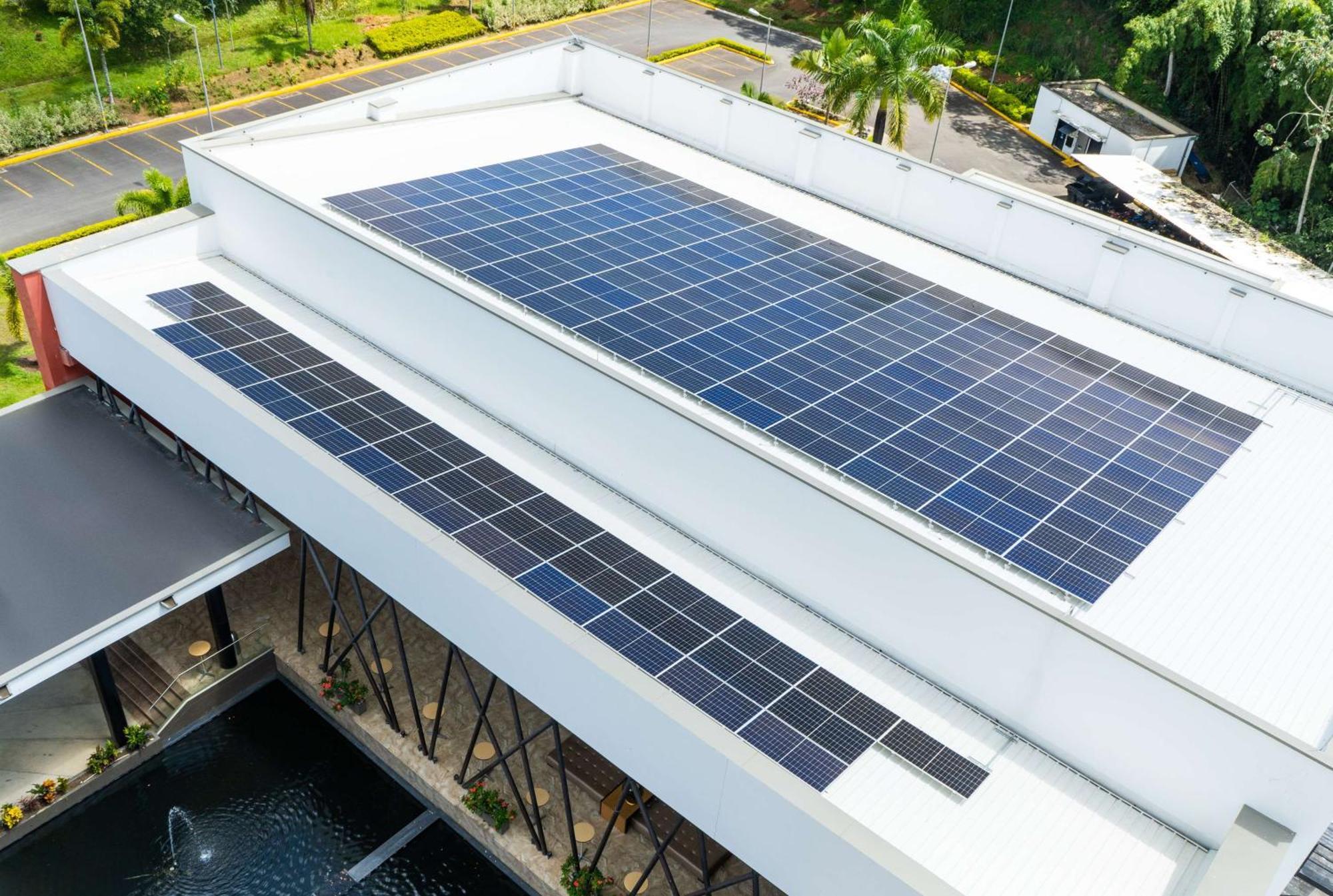 Sonesta Hotel Pereira Cerritos Exterior photo Solar panels on the roof of the National Museum of the Dominican Republic